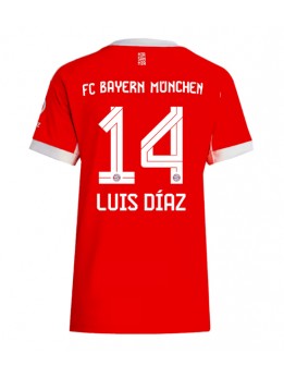 Bayern Munich Luis Diaz #14 Replika Hemmakläder Dam 2025-26 Kortärmad